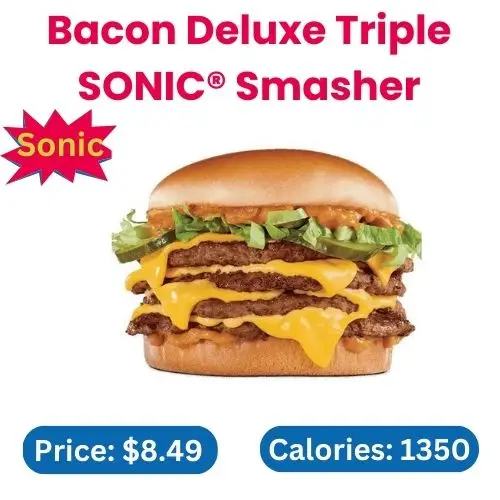 Bacon Deluxe Triple SONIC® Smasher