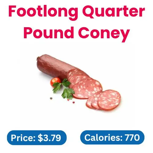 Sonic Footlong Quarter Pound Coney