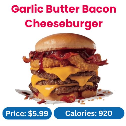 Garlic Butter Bacon Cheeseburger