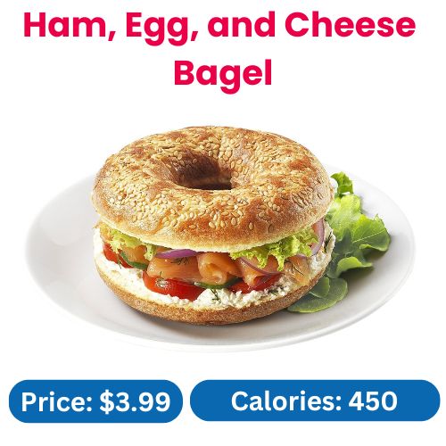 Ham, Egg, and Cheese Bagel