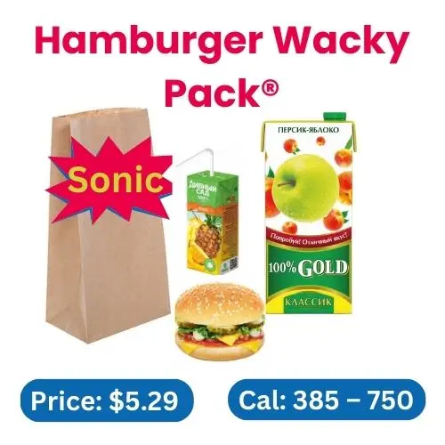 Sonic Hamburger Wacky Pack®