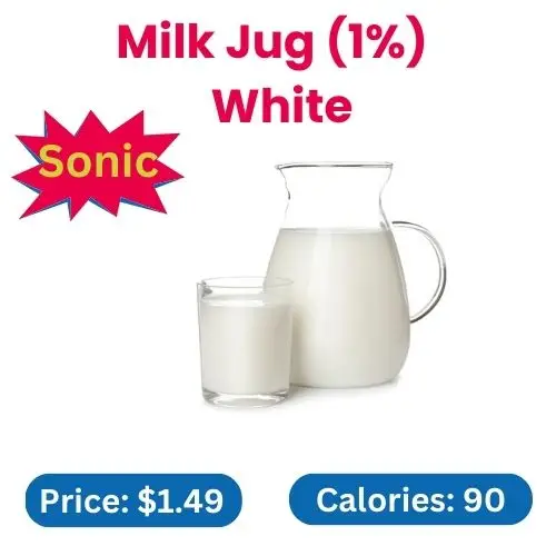 Sonic Milk Jug (1%) - White