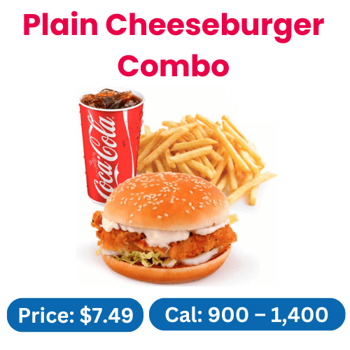Plain Cheeseburger Combo