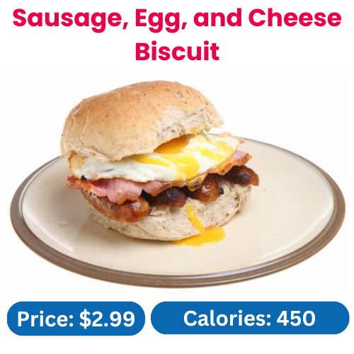 Sausage, Egg, and Cheese Biscuit