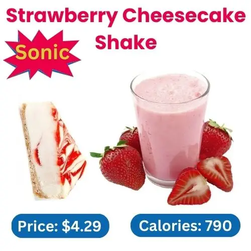 Sonic Strawberry Cheesecake Shake